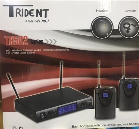 trident lapel microphone|TRIDENT TR502 Series Wireless Microphone / Lapel .